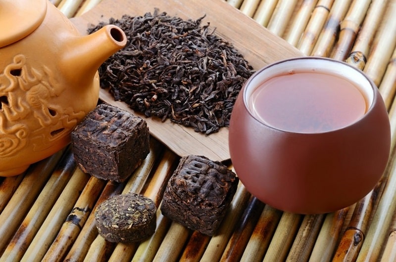 Thé noir Chine Pu Erh Hao Ling un thé post-fermenté
