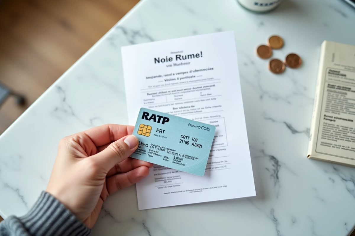 Gros plan sur une amende RATP et une carte d'identité posées sur une table, illustrant l'impact sur les données personnelles et le casier judiciaire