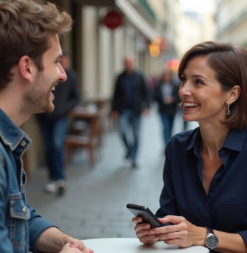 Meilleur appareil traducteur : comparatif et avis 2025 Femme souriante avec traducteur à Paris