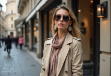 Signification de la mode et des accessoires : explications et tendances à connaître Jeune femme élégante en trench beige et accessoires mode