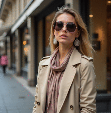 Signification de la mode et des accessoires : explications et tendances à connaître Jeune femme élégante en trench beige et accessoires mode