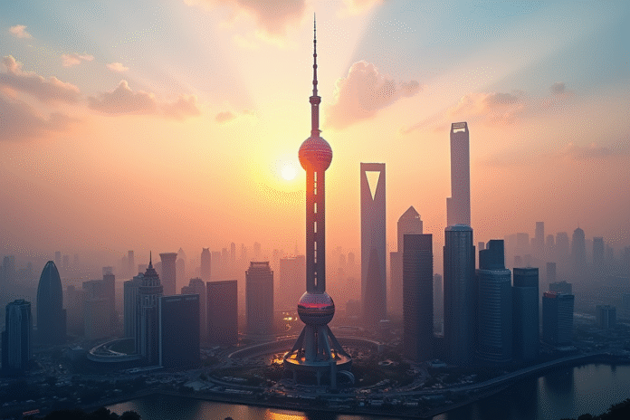 tour-shanghai-sunrise Tour de Shanghai au lever du soleil avec skyline moderne